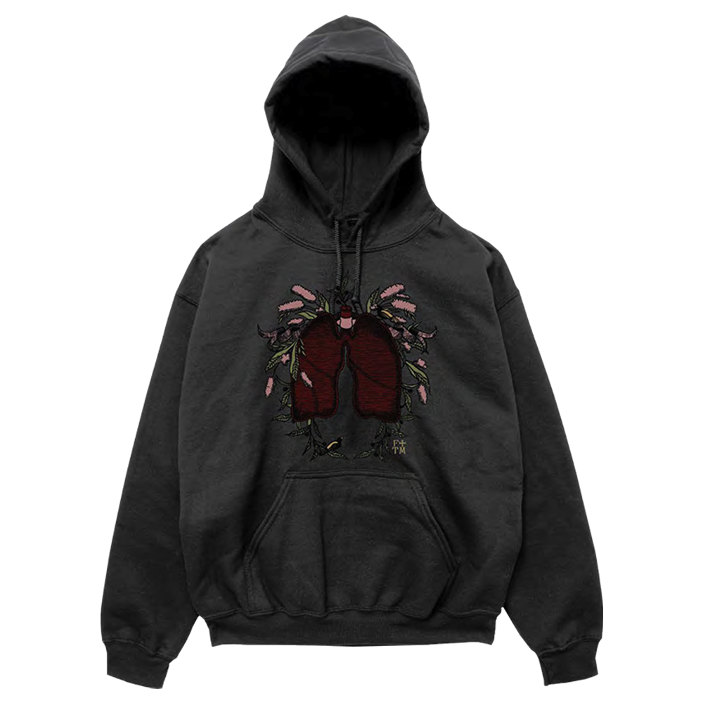 Charcoal Symphony Hoodie Front