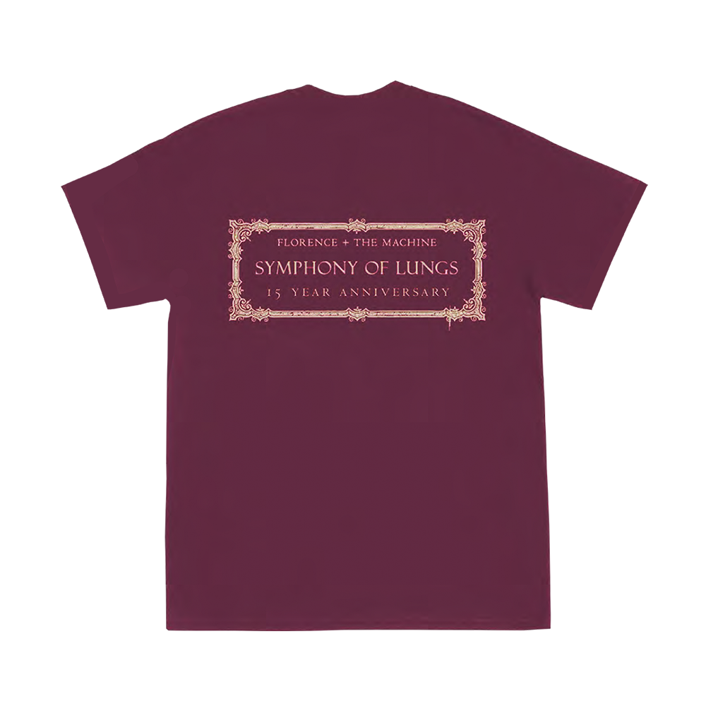 Maroon Lungs T-Shirt Back